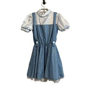 Blue and White Kids Costume Dress